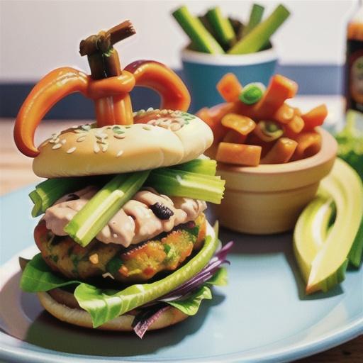 Spicy Buffalo Chicken Burgers