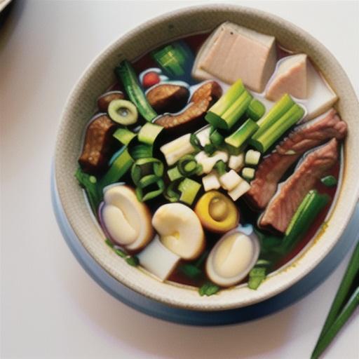 Beef and noodle soup (pho bo)