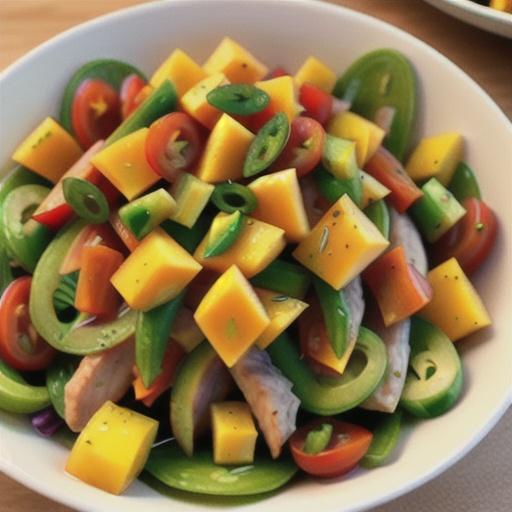 Spicy Mango Salad with Jalapeno