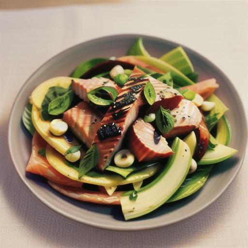 Salmon and fennel salad