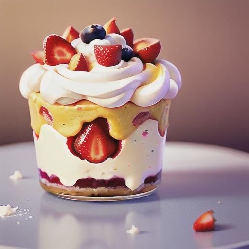 Strawberries 'n' cream trifle