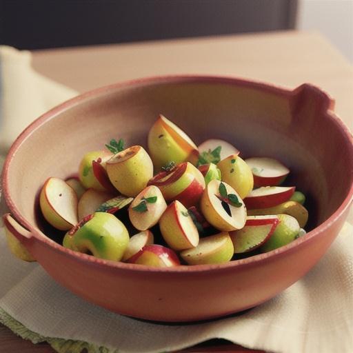 Honey and thyme roasted apples