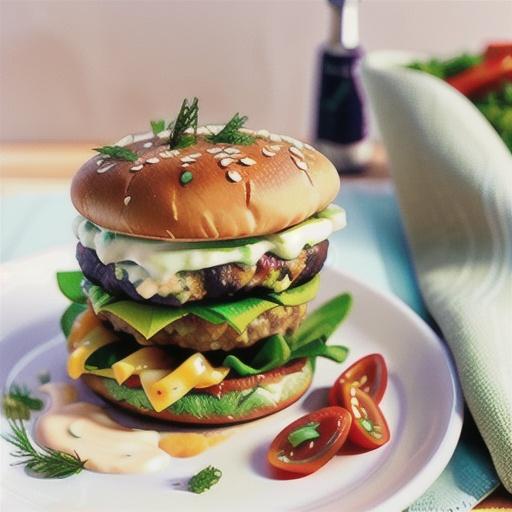 Tuna Burgers with Dill Olive Mayo