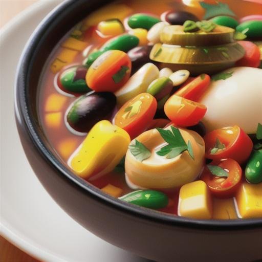 Spicy Black Bean Vegetable Soup