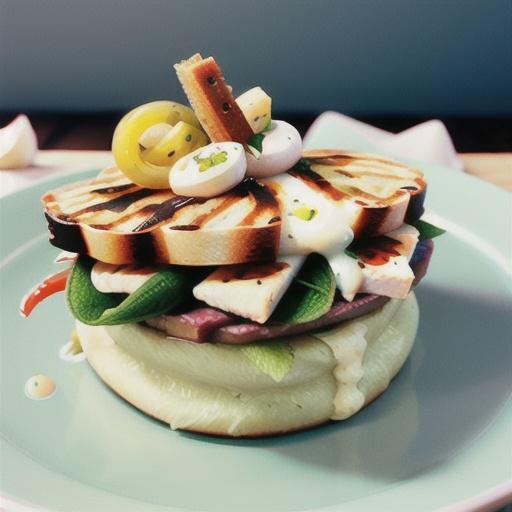 Warm veal, sage & mozzarella panini