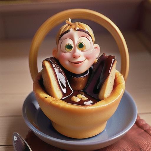 Sticky date self-saucing puddings