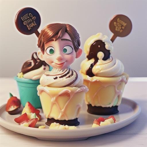 Mini pavlovas with gelato recipe