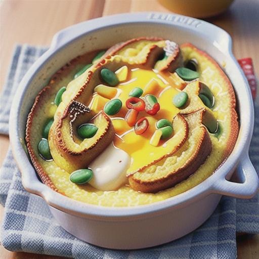 Cheesy Grits Soufflé Bake