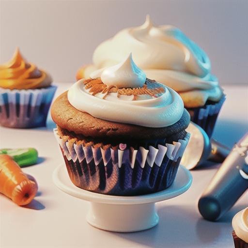 Simple Carrot Cake Cupcakes with Cream Cheese Frosting