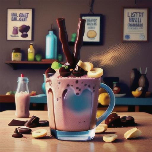 Banana Chocolate Almond Milk Smoothie