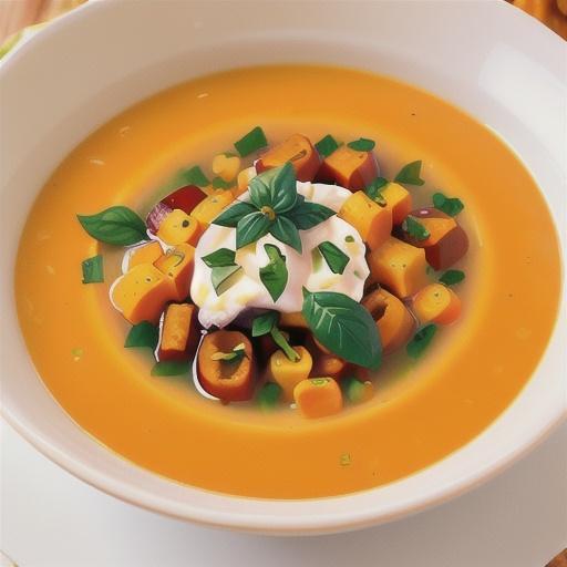 Summer Soup of Butternut and Corn