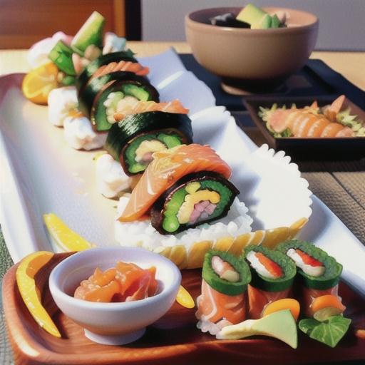 Spicy Crunchy Salmon Roll with Avocado