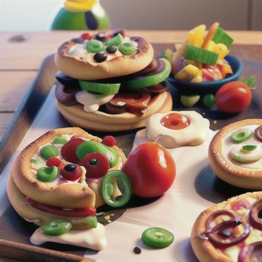 Florentine bagel pizzas recipe