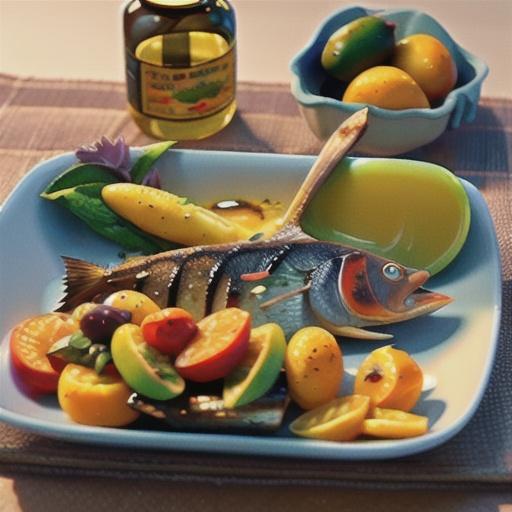 Grilled Sea Bass with Citrus-Olive Oil