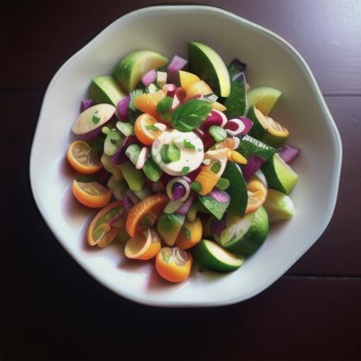 Napa Cabbage Salad with Mandarin Oranges and Apple