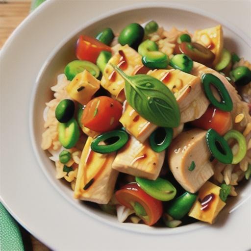 Indian curried chicken rice