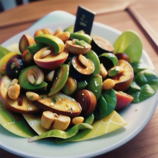 Peach and Peanut Chicken Salad