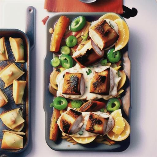 Tray-baked chicken stroganoff