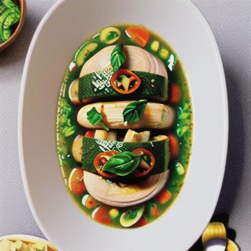 Chicken Minestrone With Basil Pesto