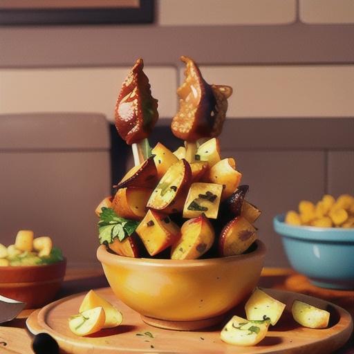 Crispy Chipotle Roasted Smashed Potatoes