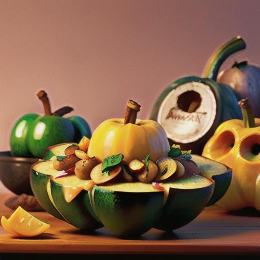 Apple-Stuffed Acorn Squash