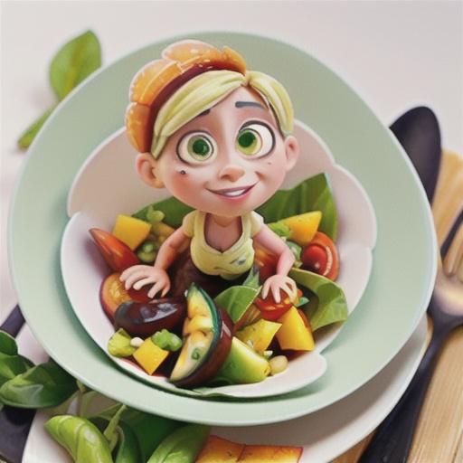 Prawn and mango salad