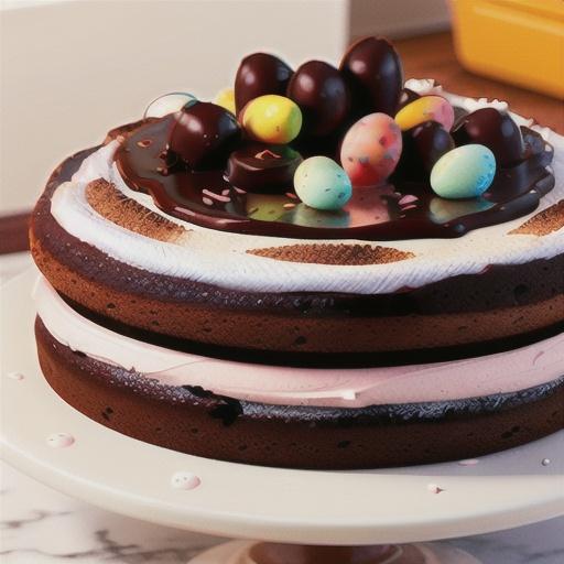 Blackberry chocolate dessert cake