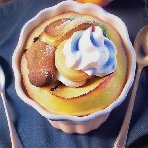Peach clafoutis