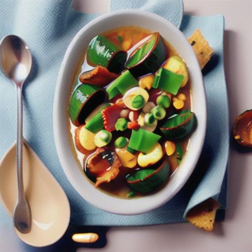 Quick lentil, bacon and kale soup