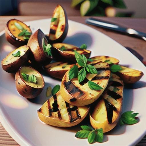 Grilled Potato Wedges with Fresh Herbs