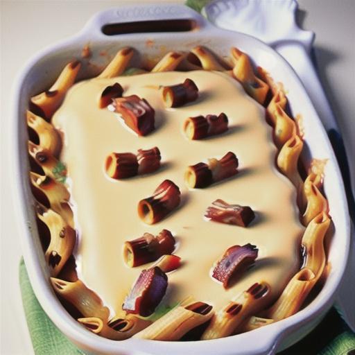 Cheesy French onion pasta bake recipe