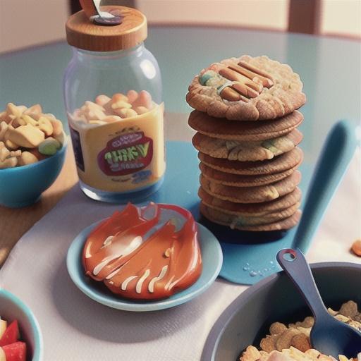Crunchy Peanut Butter Breakfast Cookies