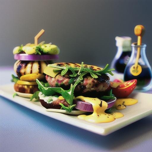 Goat Cheese-Stuffed Lamb Burgers