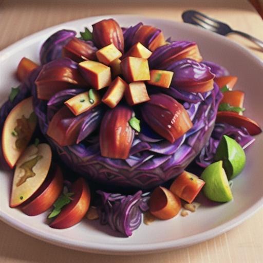 Braised Red Cabbage with Apples