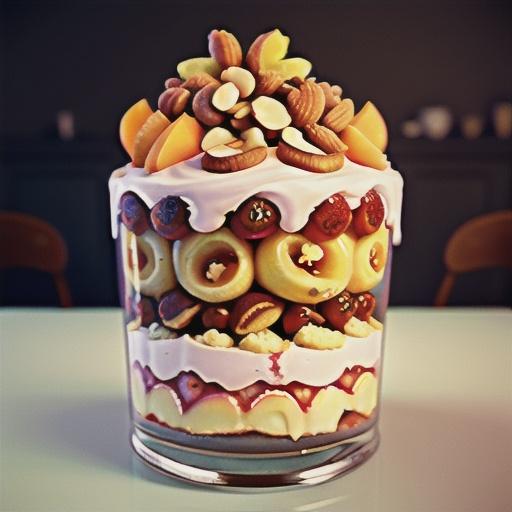 Peach and almond pavlova trifle recipe