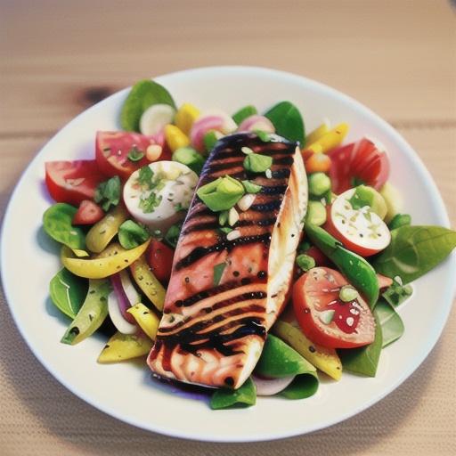 Grilled Salmon and Grapefruit Salad