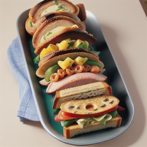 Grilled Ham and Cheese Pull-Apart Sandwich Loaf