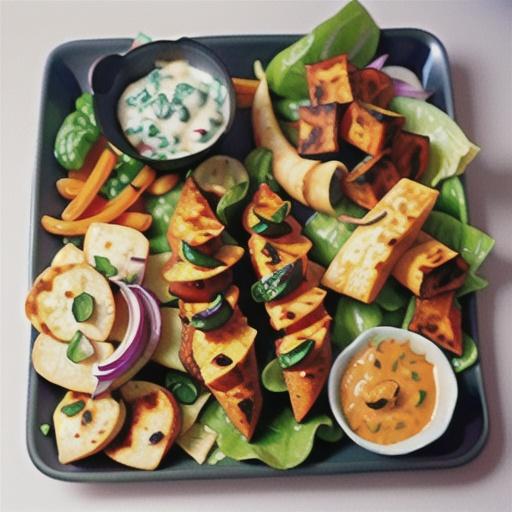 17-minute tandoori paneer with salad and raita recipe