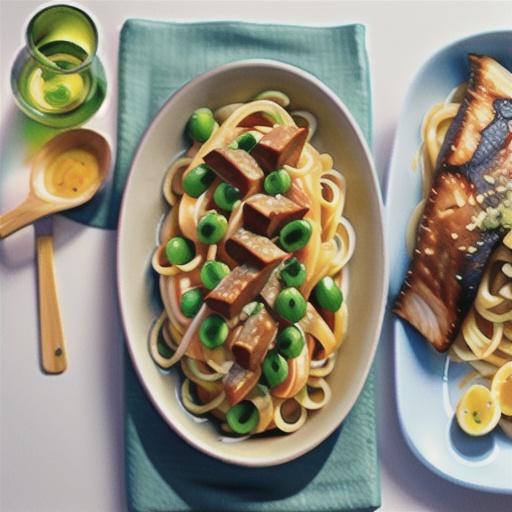 Linguine with barramundi and olives recipe