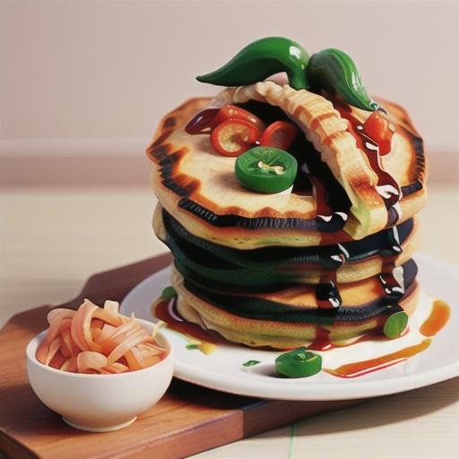 Kimchi and pork pancakes