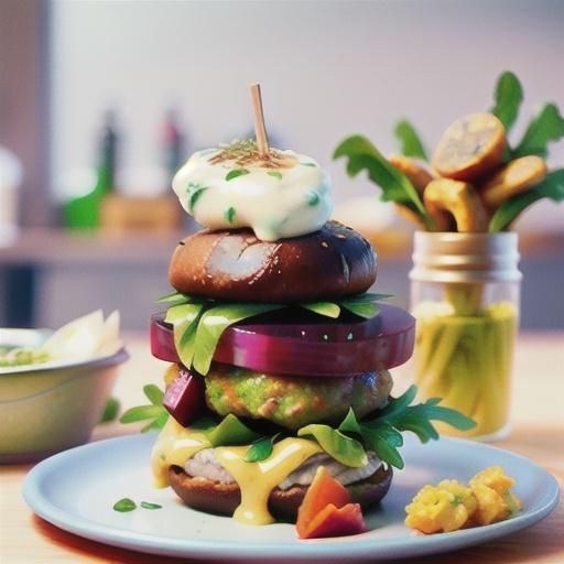 Crunchy fish burgers