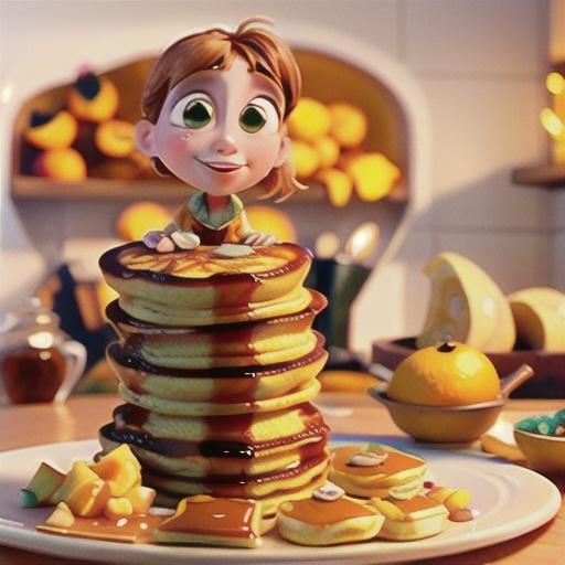 Orange-Toffee Pancakes