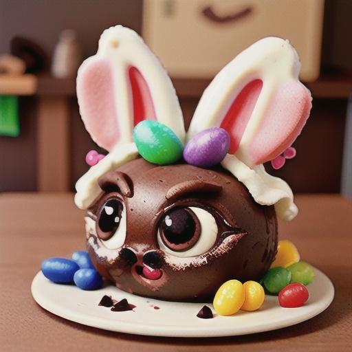 Chocolate Mousse Bunny Cake