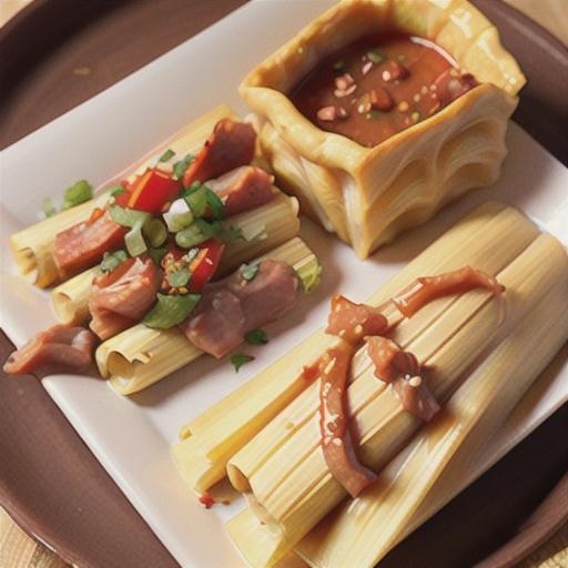 Tamales de Puerco (Red Pork Tamales)