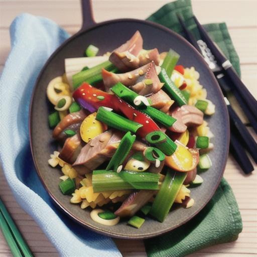 Pork Stir Fry With Green Onion