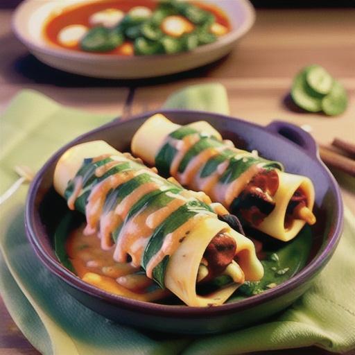 Spinach-Stuffed Manicotti with Vodka Blush Sauce