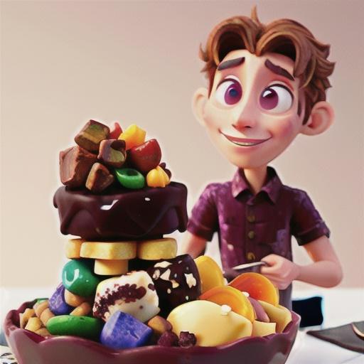 Rocky road and berry mess