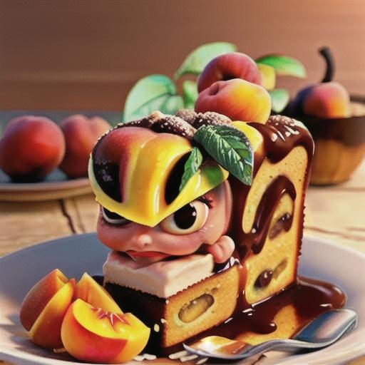 Moist Peach Coffee Cake