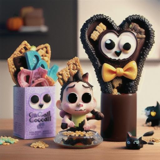 Black Cat Rice Cereal Treat Pops