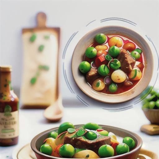 Beef mince and pea curry